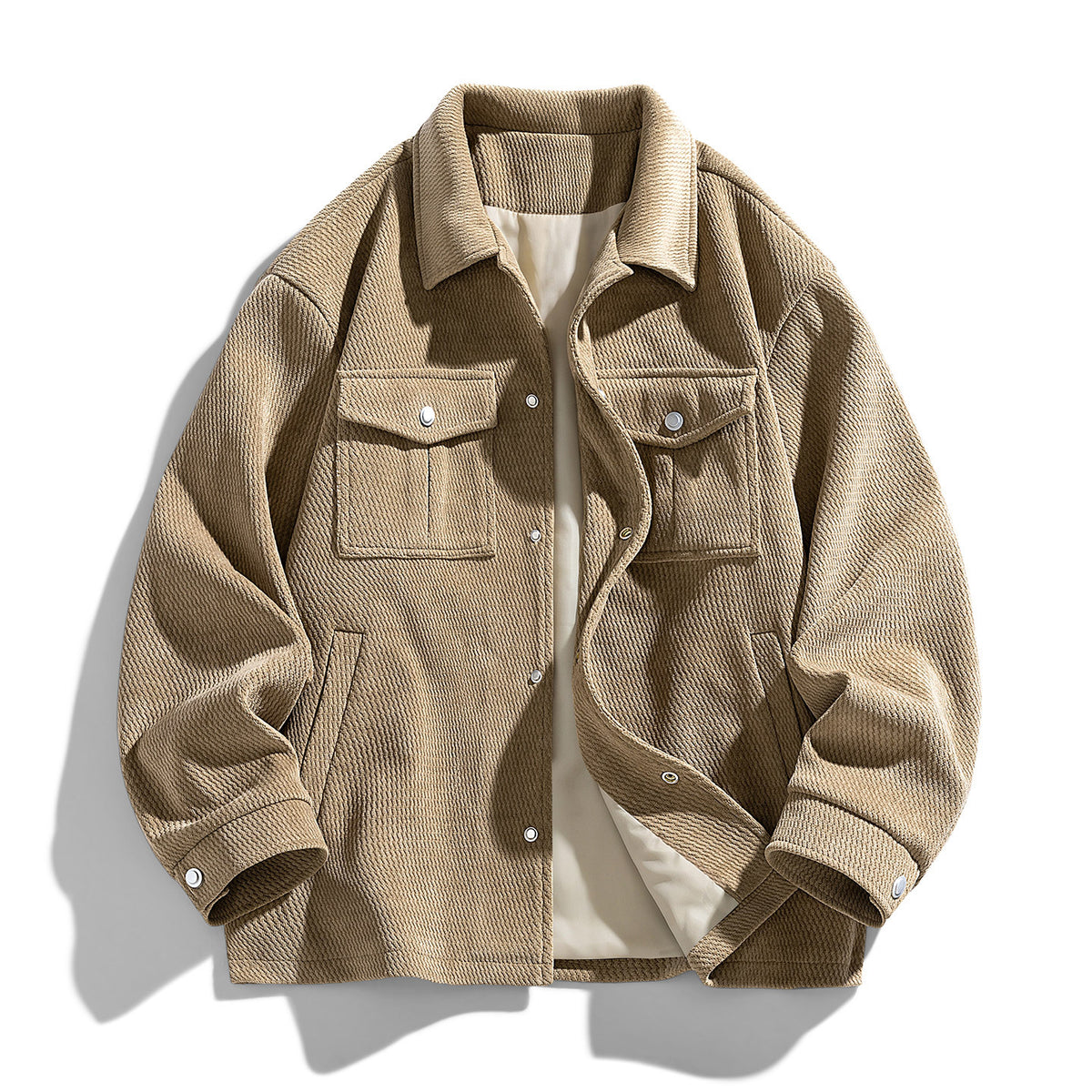 Heren outdoor werkjas met revers - Stevig en casual