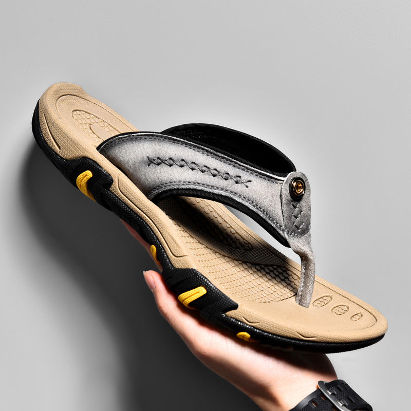 Heren leren outdoor sandalen - Antislip en comfortabel