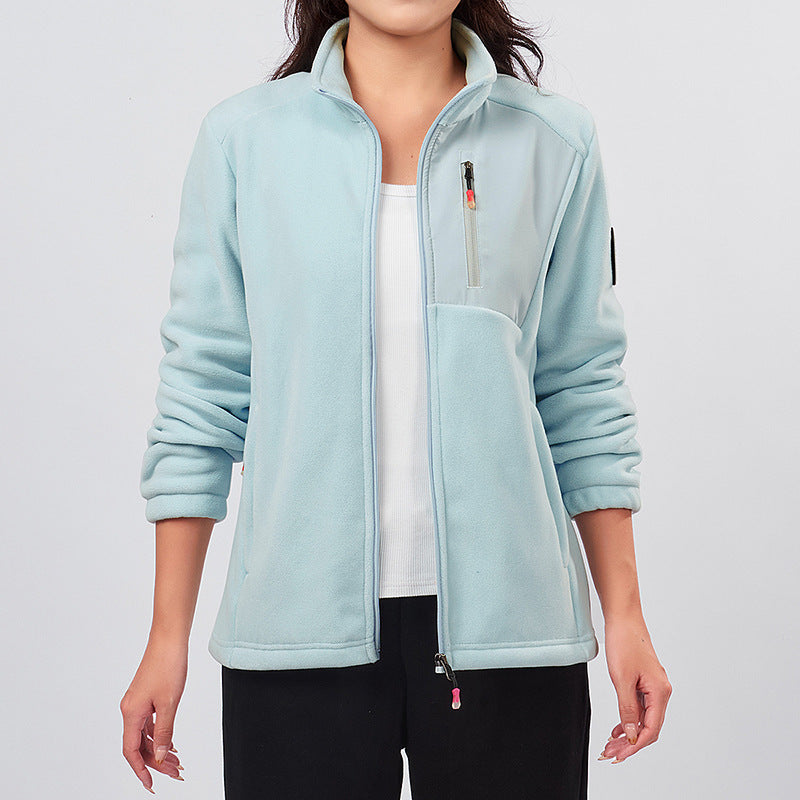 Fleece jas met opstaande kraag - Warm en praktisch