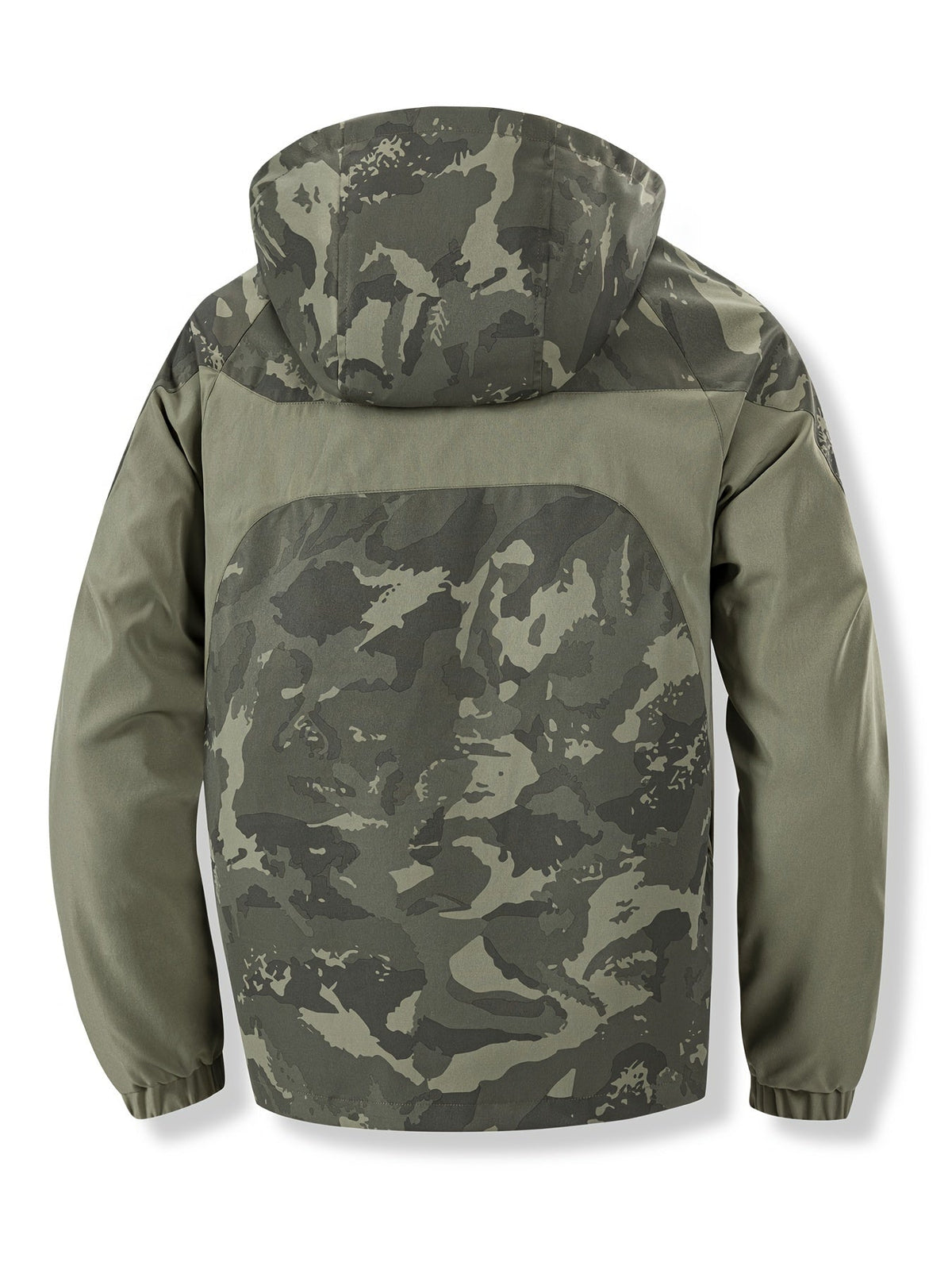 Heren camouflage jas met capuchon - Praktisch en stevig