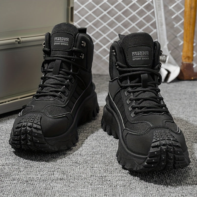 High-top hiking shoes for men - Sturdy and comfortable