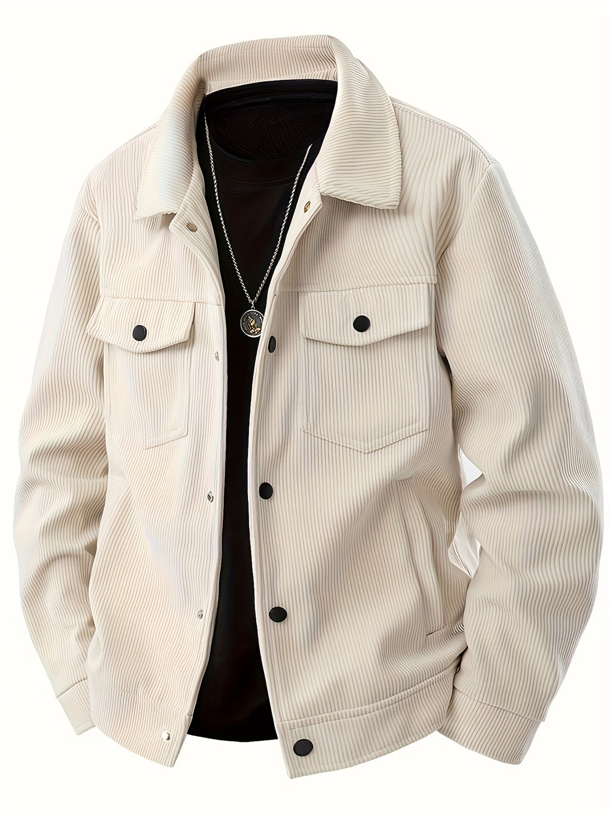 Corduroy cargo jacket for men - Casual and sturdy