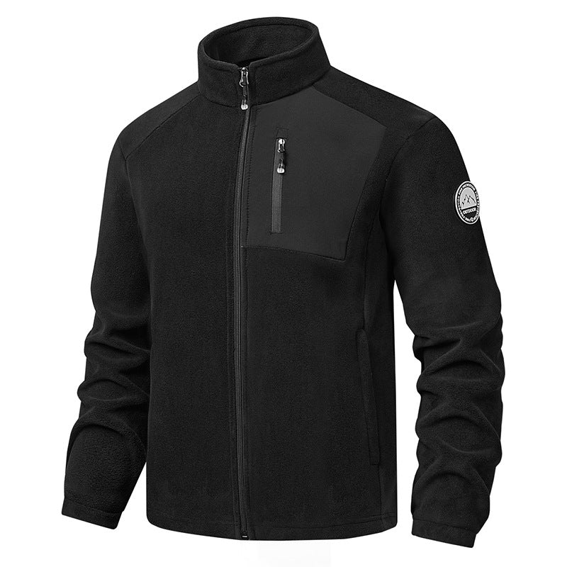 Fleece jas met opstaande kraag - Warm en praktisch