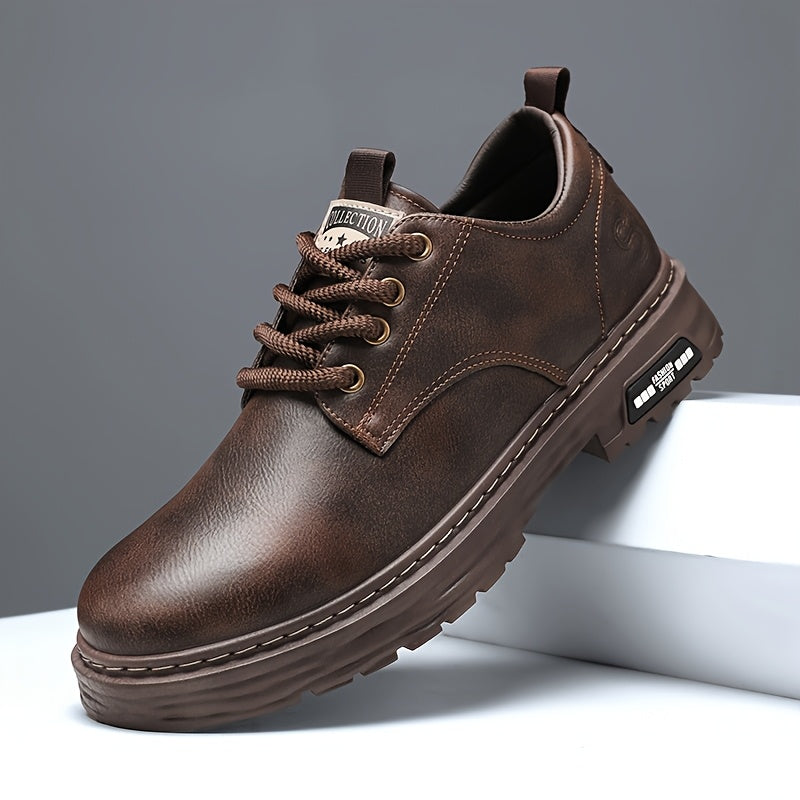 Heren vetersneakers met robuuste zool - Casual en stevig