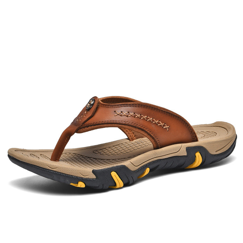 Heren leren outdoor sandalen - Antislip en comfortabel