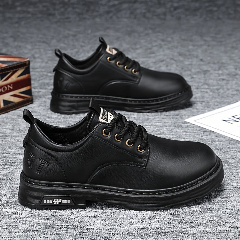 Heren vetersneakers met robuuste zool - Casual en stevig