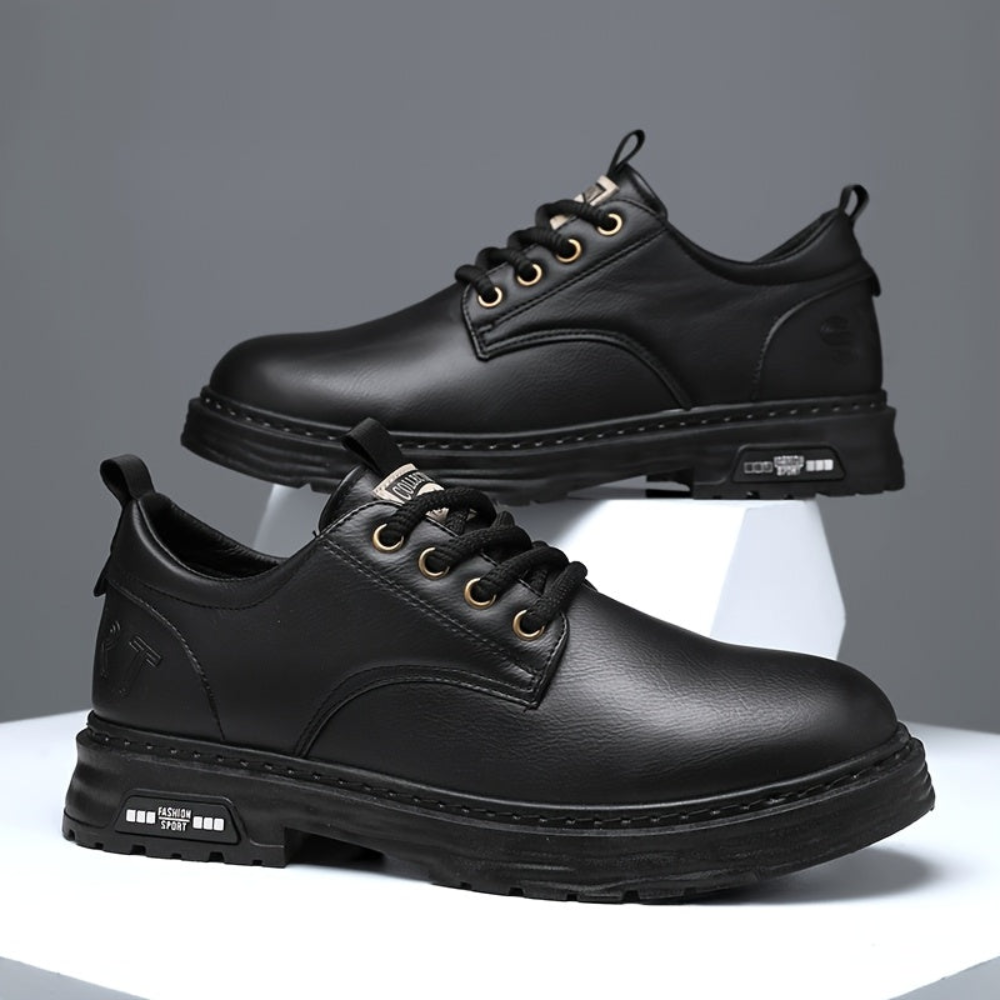 Heren vetersneakers met robuuste zool - Casual en stevig
