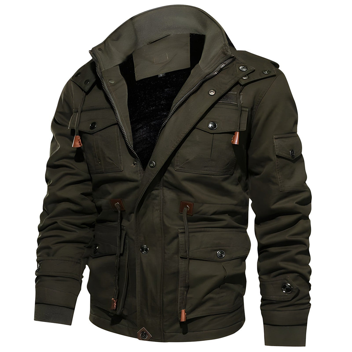 Heren outdoorjas met meerdere zakken - Warm en praktisch
