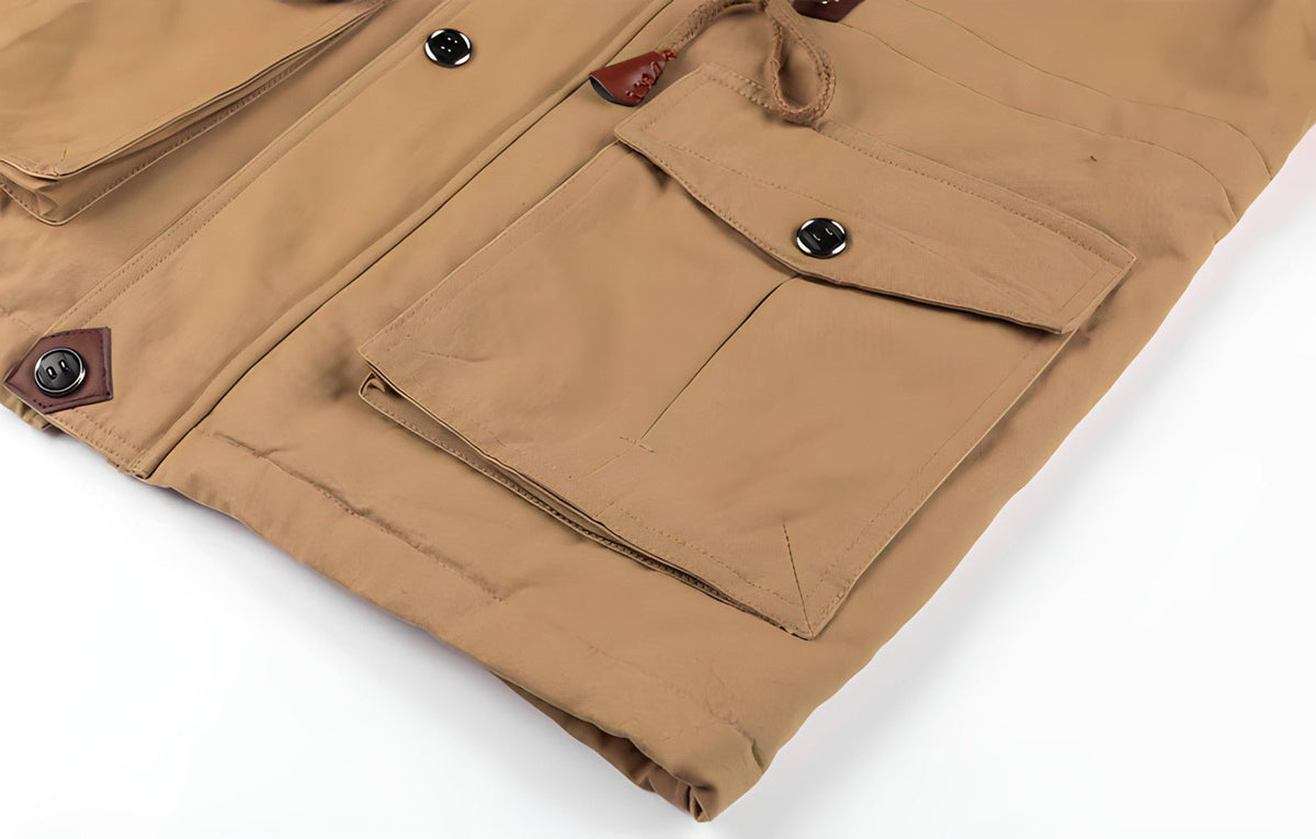 Heren outdoorjas met meerdere zakken - Warm en praktisch