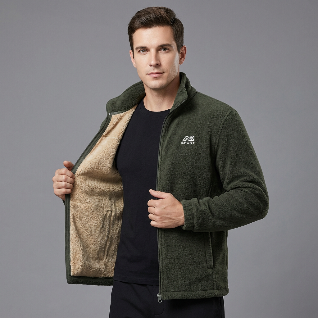 Heren fleecevest met warme voering - Comfortabel en praktisch