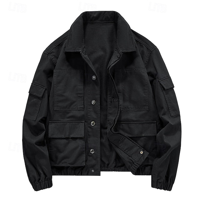 Lightweight cotton men's work jacket - Tactical and casual