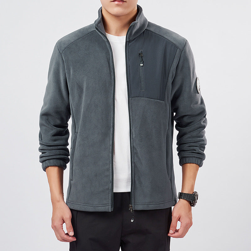 Fleece jas met opstaande kraag - Warm en praktisch