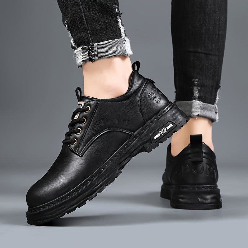 Heren vetersneakers met robuuste zool - Casual en stevig