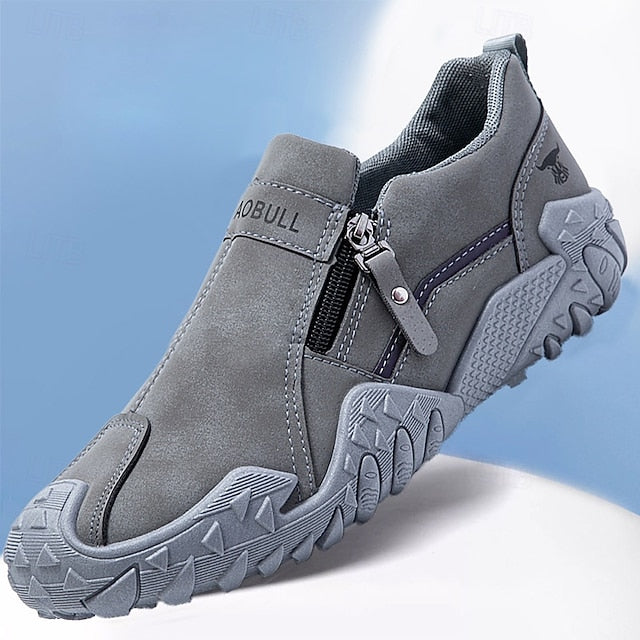 Casual men's shoes with zipper - Breathable and comfortable