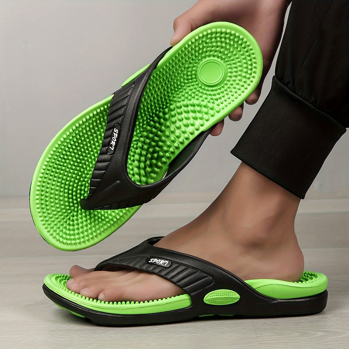 Massage flip-flops with footbed - Light and supportive