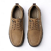 Men's moccasins with lug soles - Vintage and comfortable