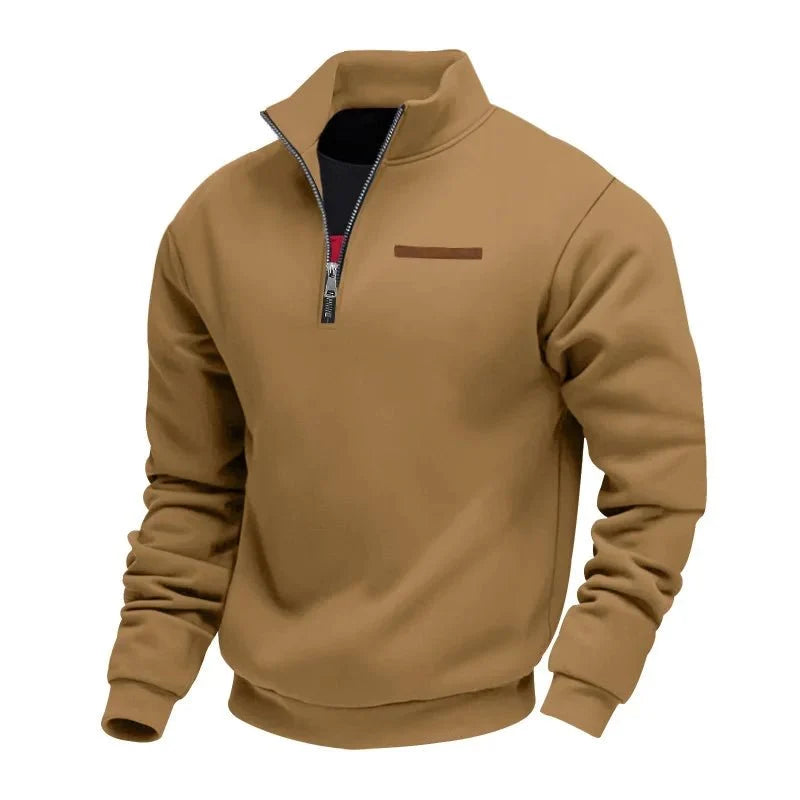 Fleece half-zip sweater for men - Warm and soft
