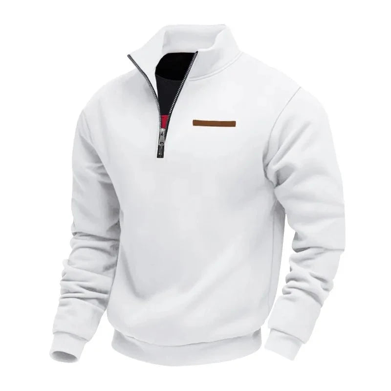 Fleece half-zip sweater for men - Warm and soft