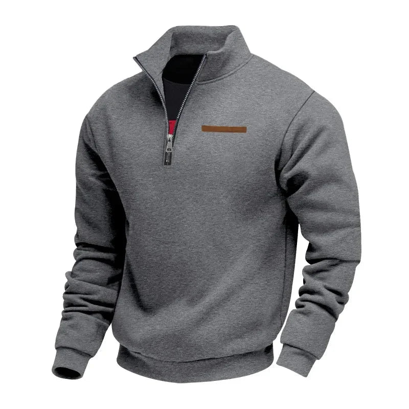 Fleece half-zip sweater for men - Warm and soft