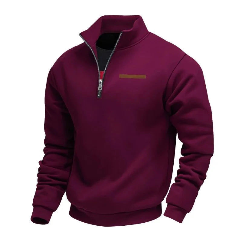 Fleece half-zip sweater for men - Warm and soft