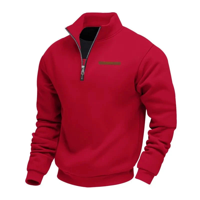 Fleece half-zip sweater for men - Warm and soft