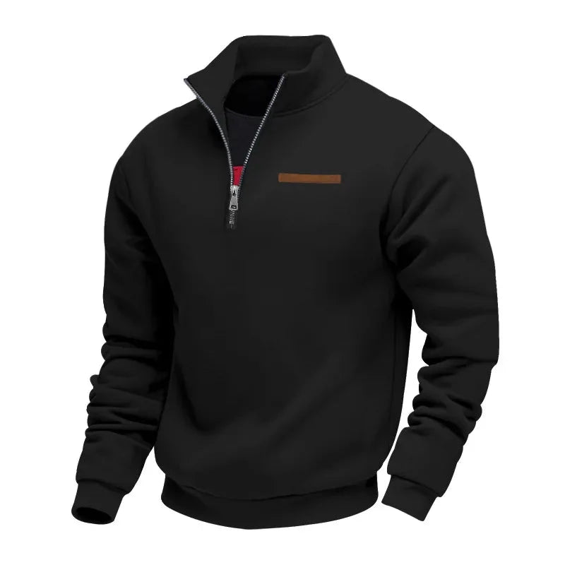 Fleece half-zip sweater for men - Warm and soft