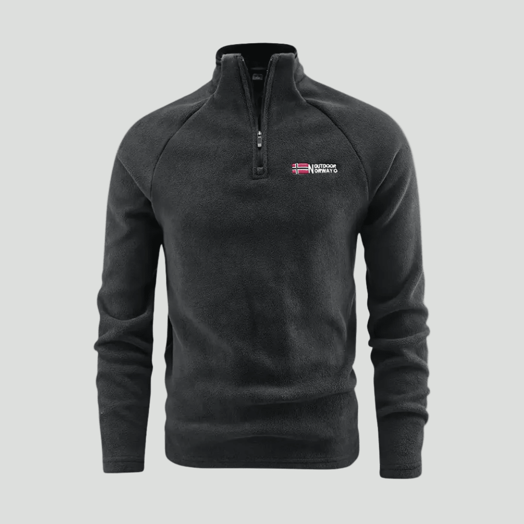Heren thermische fleece half-zip - Ademend en warm