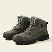 Green winter boots for men - Warm and grippy