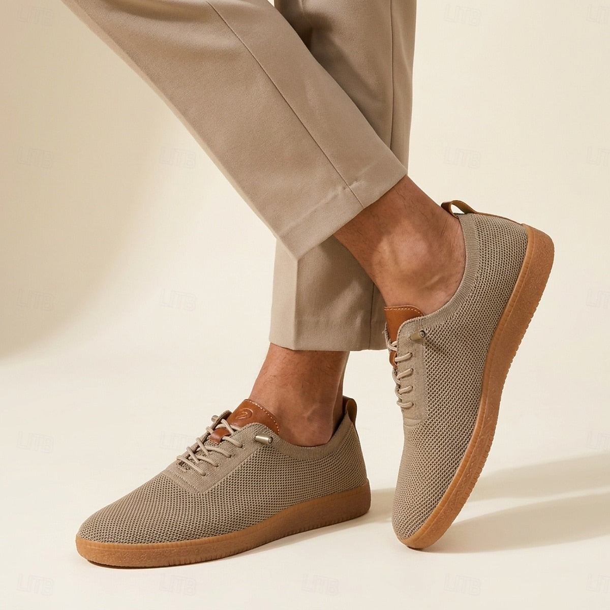 Knitted men's sneakers - Breathable and flexible