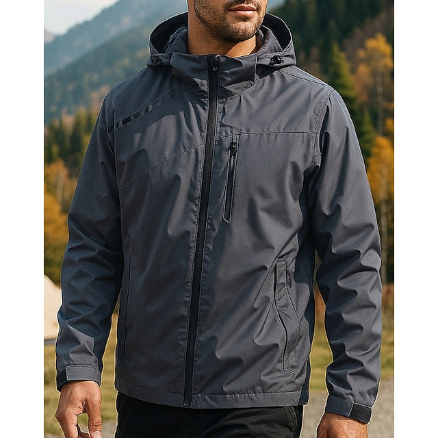 Men's hardshell hiking jacket - Waterproof and windproof