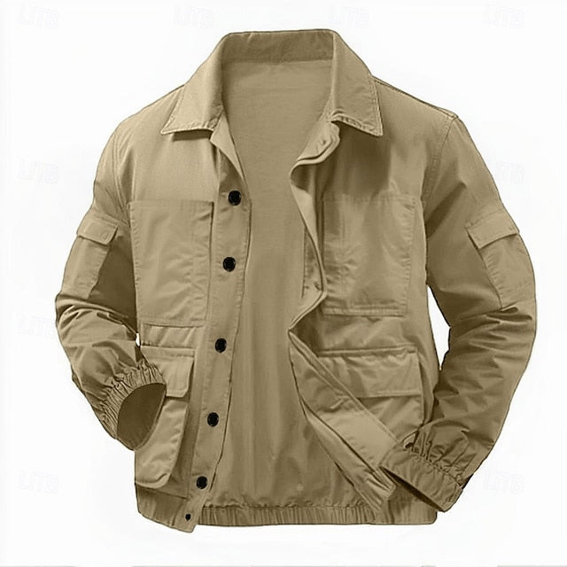Lightweight cotton men's work jacket - Tactical and casual