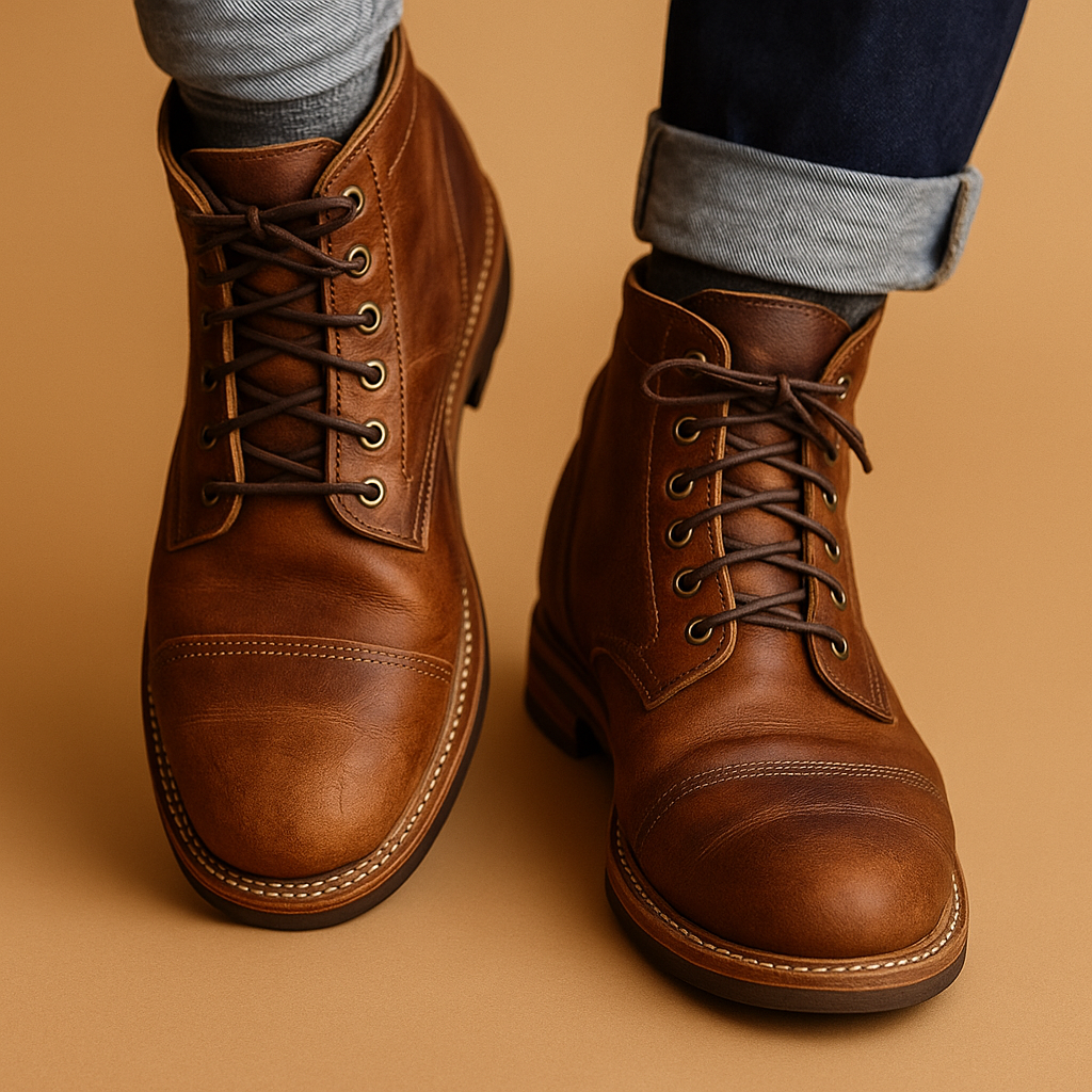 Warme herenlaarzen met hoog model - Stevig en comfortabel
