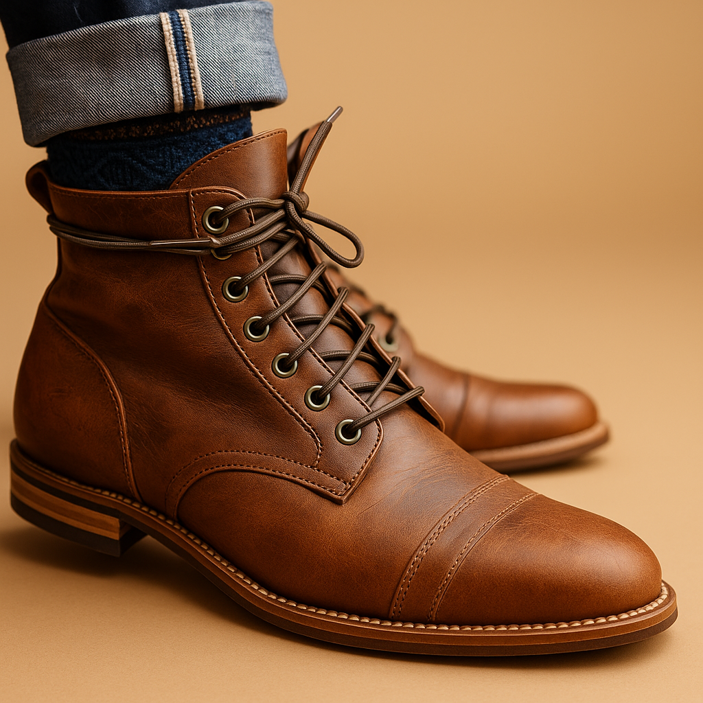Warme herenlaarzen met hoog model - Stevig en comfortabel