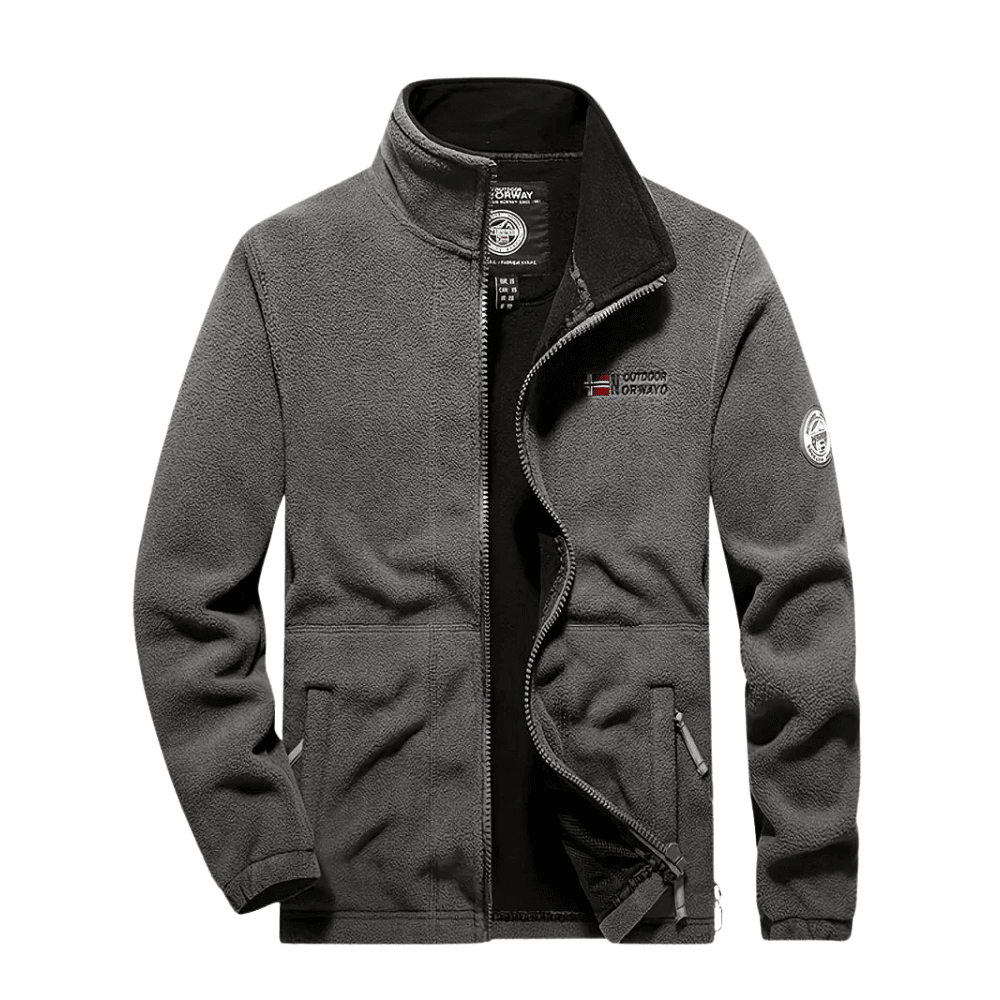 Heren fleece jas regular fit - Thermisch en ademend
