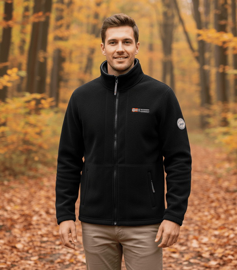 Heren fleece jas regular fit - Thermisch en ademend