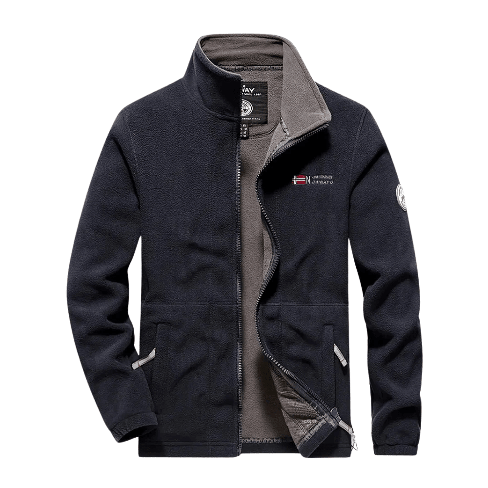 Heren fleece jas regular fit - Thermisch en ademend