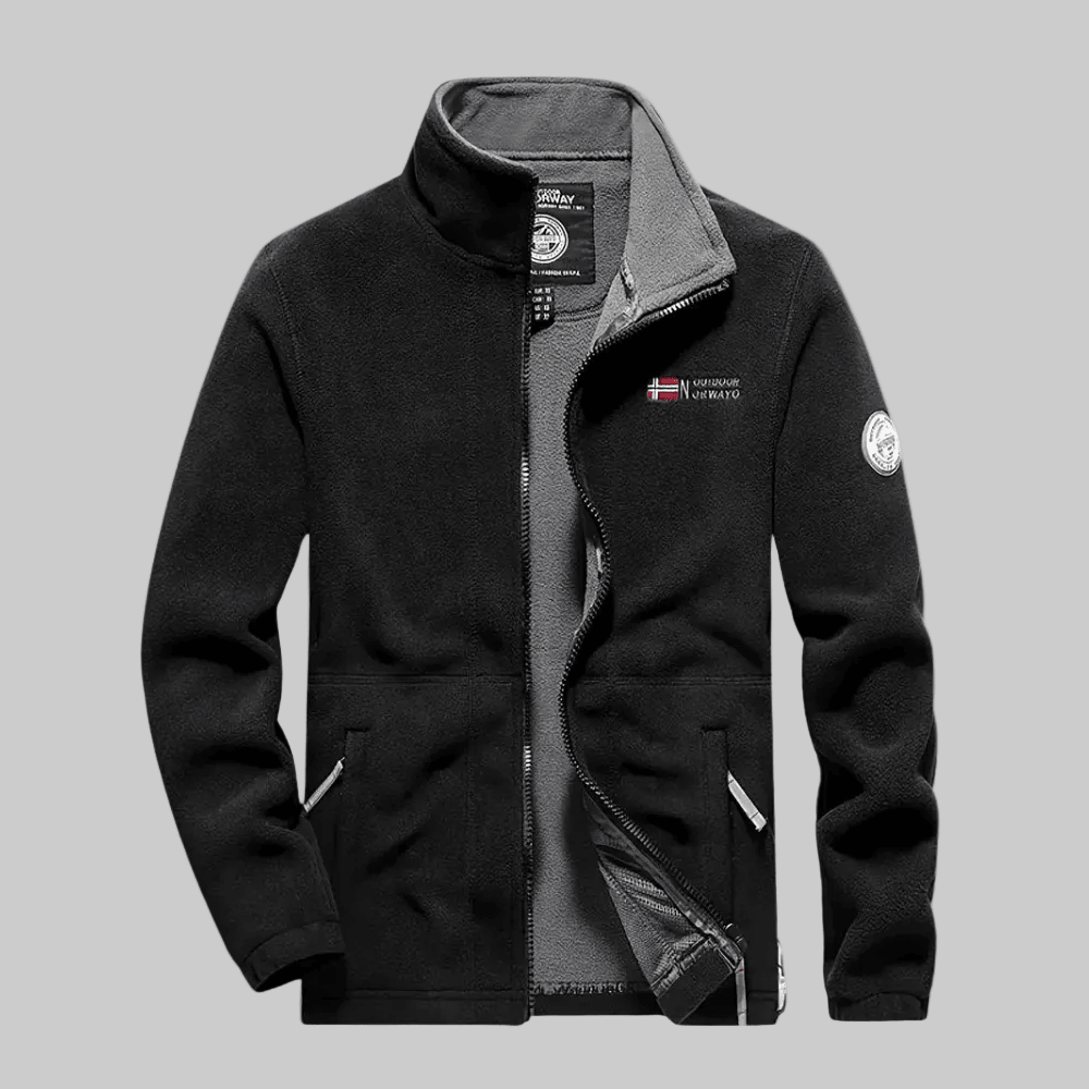 Heren fleece jas regular fit - Thermisch en ademend