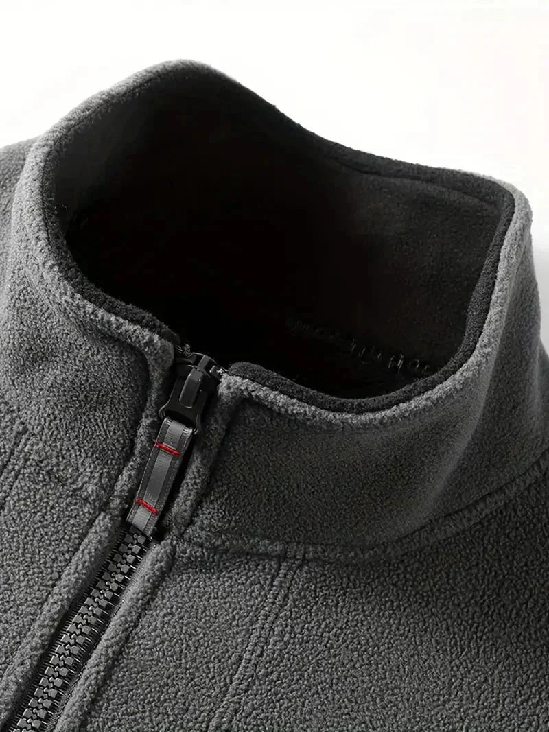 Heren fleece jas regular fit - Thermisch en ademend