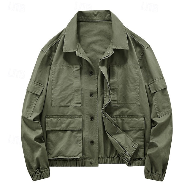 Lightweight cotton men's work jacket - Tactical and casual