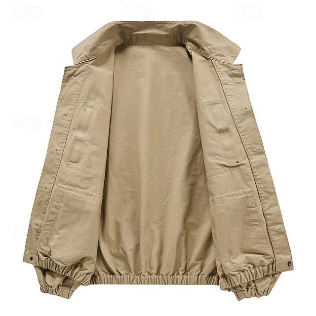 Lightweight cotton men's work jacket - Tactical and casual