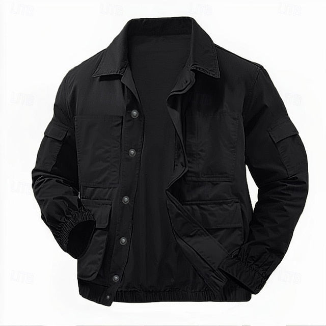 Lightweight cotton men's work jacket - Tactical and casual