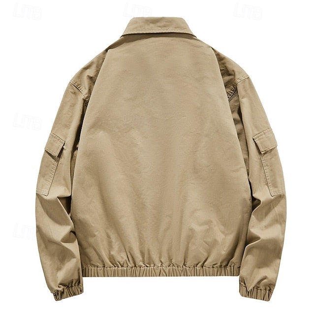 Lightweight cotton men's work jacket - Tactical and casual