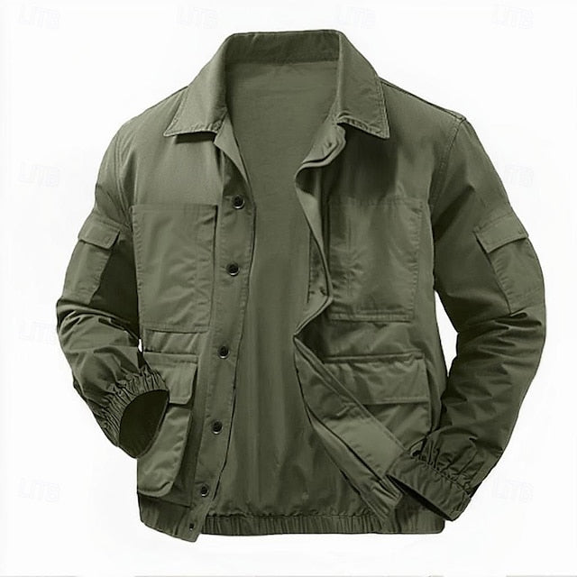 Lightweight cotton men's work jacket - Tactical and casual