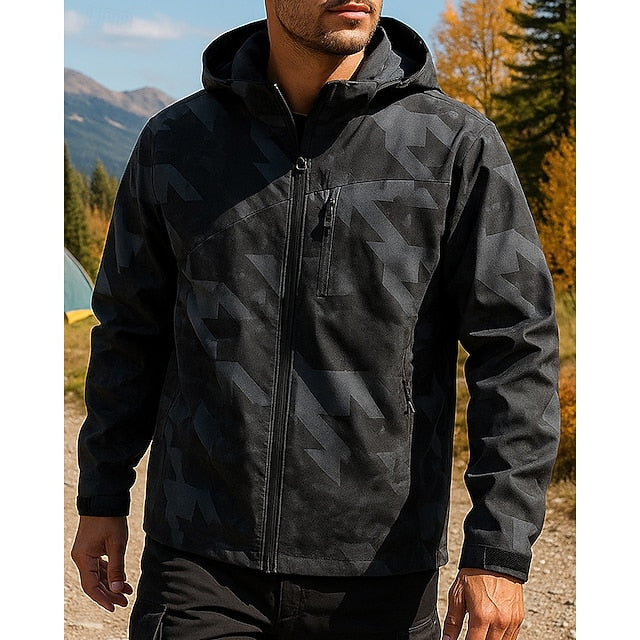 Men's hardshell hiking jacket - Waterproof and windproof